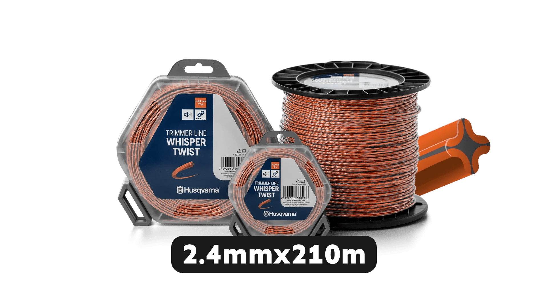 Корда за тример Husqvarna Trimmer Line Whisper Twist - 2.4mmx210m