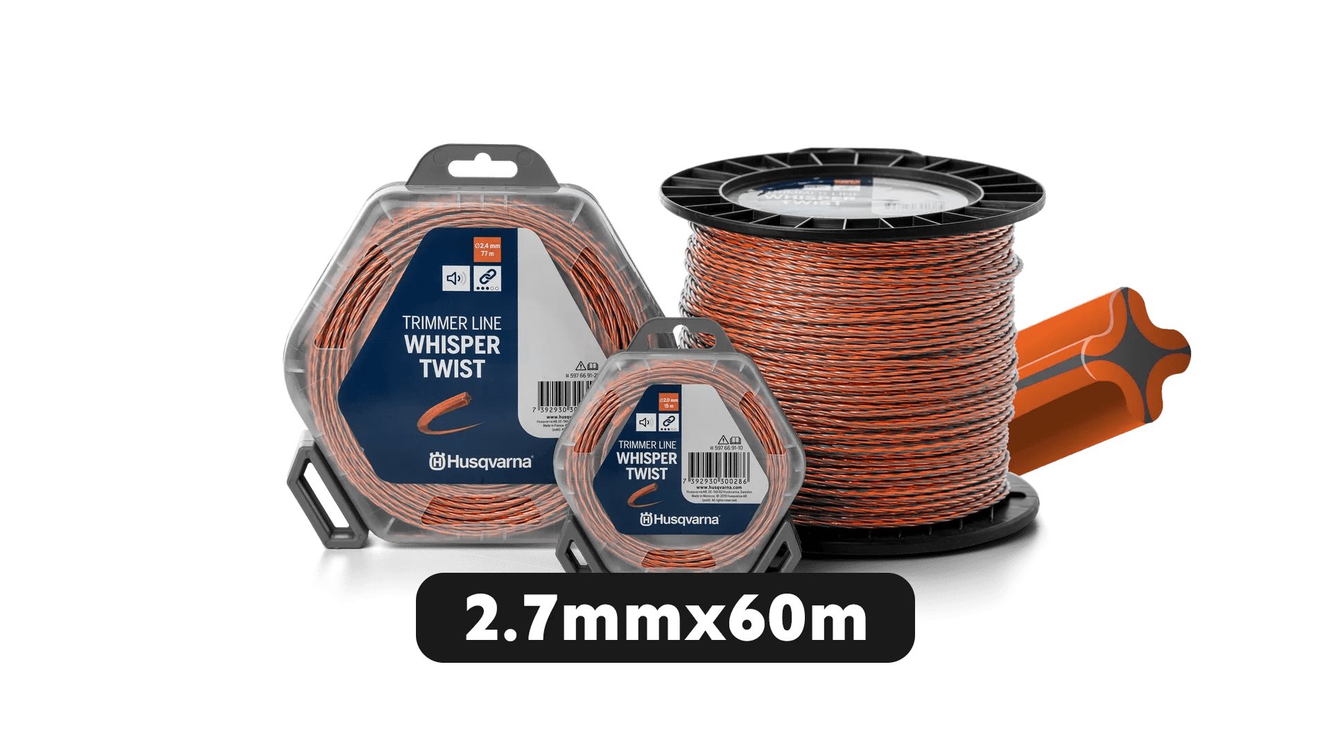 Корда за тример Husqvarna Trimmer Line Whisper Twist - 2.7mmx60m