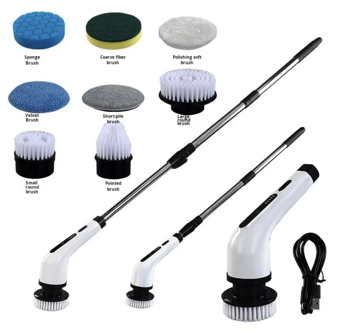 CLEANY™ Spin Pro — Brosse électrique rotative multifonction