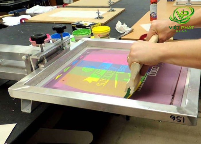 Cheap custom plastic bags with silk printing