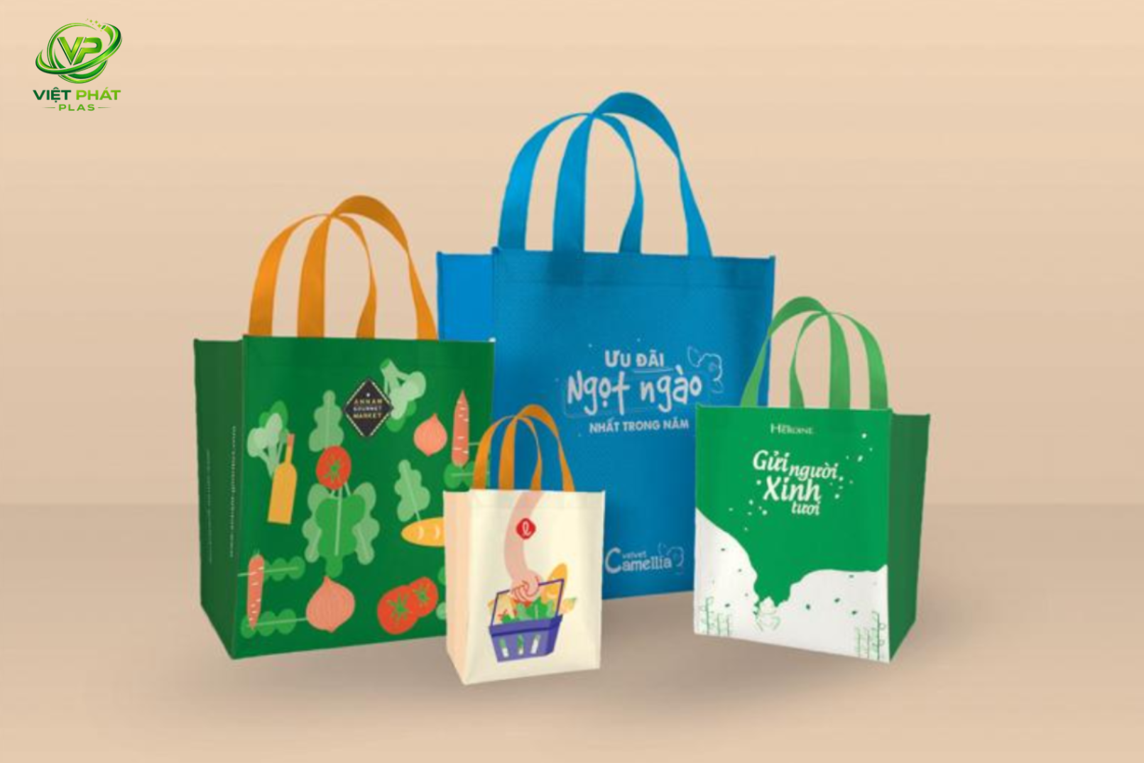 PP non-woven reusable bags for branding campaigns