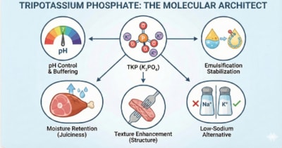 Giải Mã TRIPOTASSIUM PHOSPHATE (TKP - 340(Iii)): "Kiến Trúc Sư" Của Hệ Nhũ Tương Và Chiến Lược Giảm Muối (Low-Sodium)
