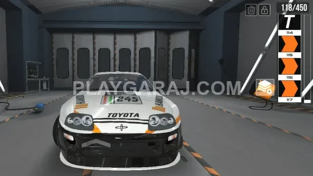 toyata Supra 245 numara yarış araba