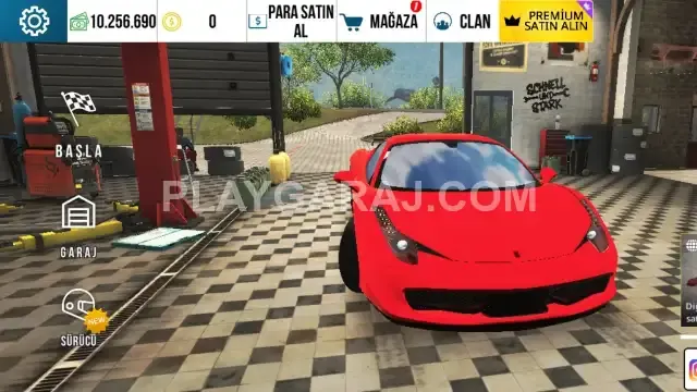 ferrari modeli kırmızı  - PlayGaraj In-Game Vehicle for Sale