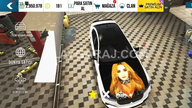 bmw f90 qız cizimli 