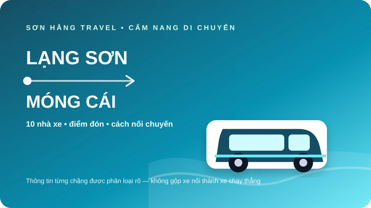 2 nhà xe từ Lạng Sơn đi Móng Cái Xe Lạng Sơn đi Móng Cái