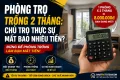 Phòng trọ trống 2 tháng: Chủ trọ thực sự mất bao nhiêu tiền?