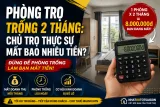 Phòng trọ trống 2 tháng: Chủ trọ thực sự mất bao nhiêu tiền?
