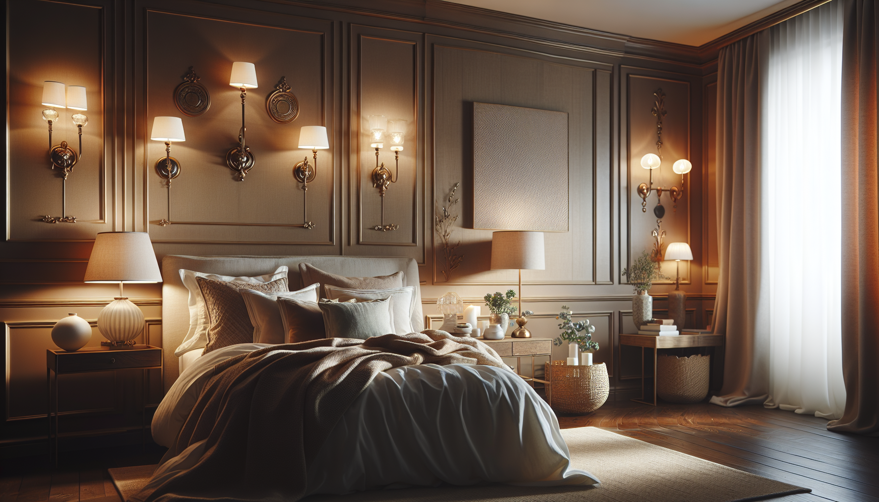 Как выбрать настенный светильник в спальню