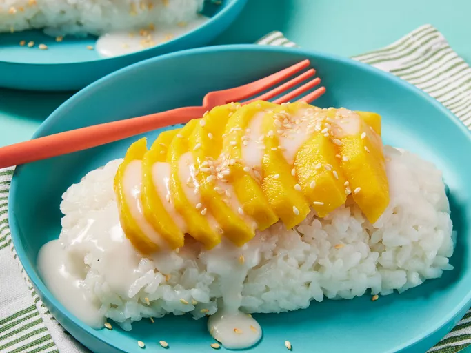 Riz gluant à la mangue image