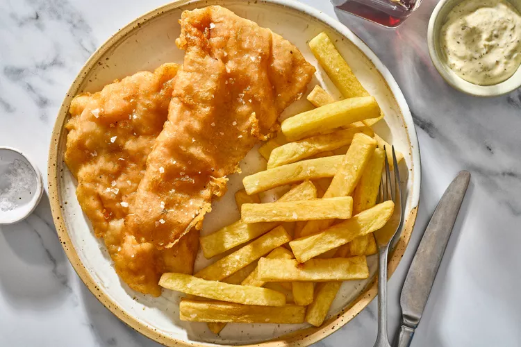 Poisson et frites image