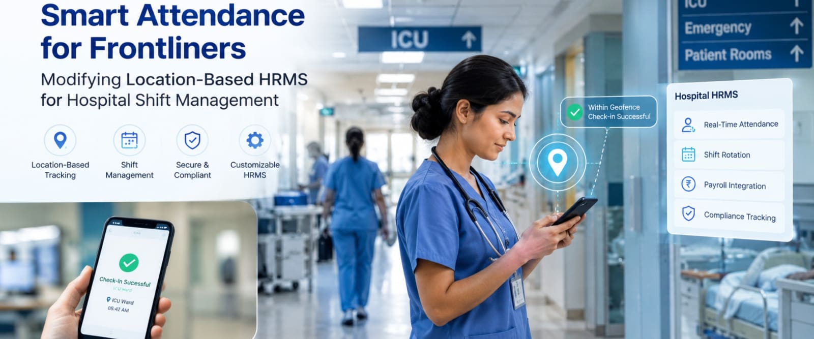 Smart Attendance for Frontliners: Healthcare HRMS Solutions