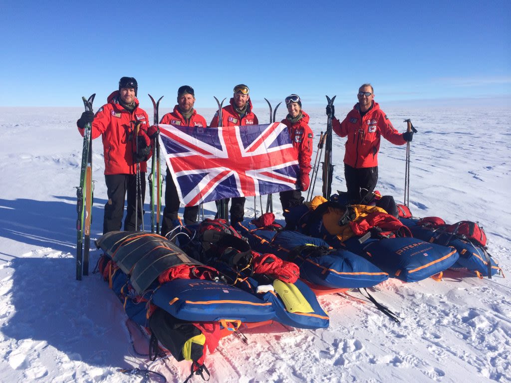 Team at Summit Greenland Ice Cap