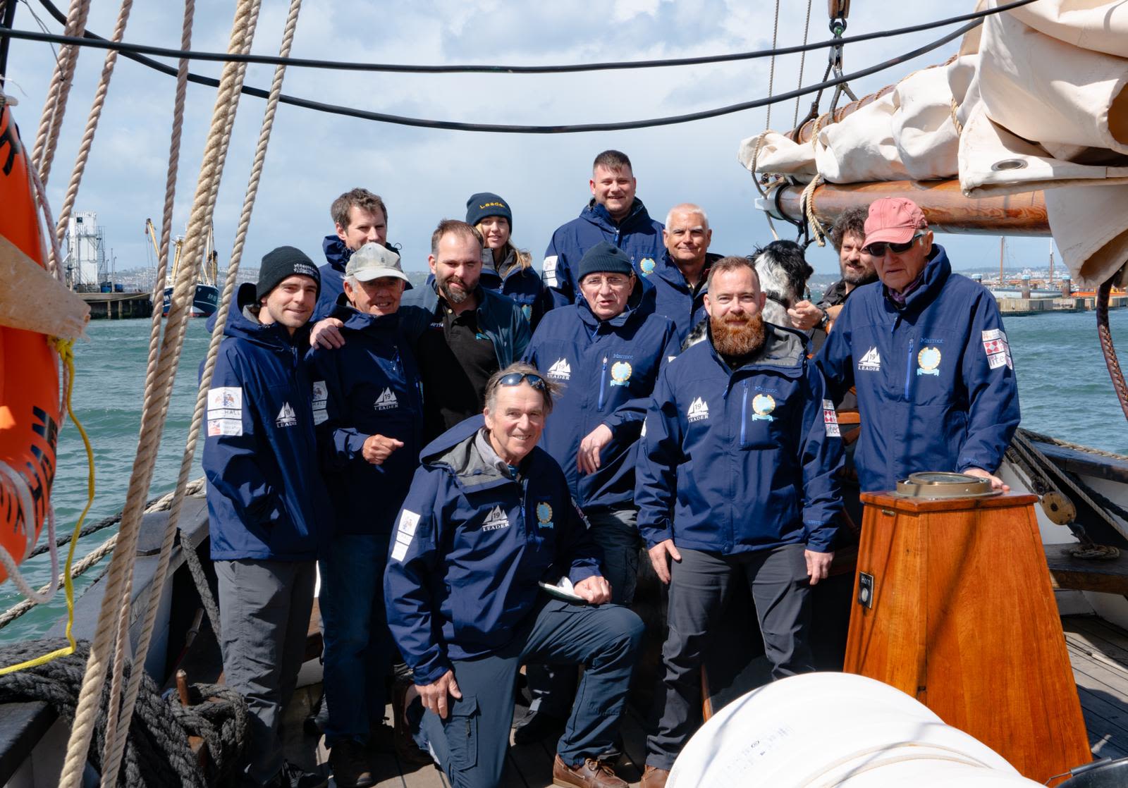 Team Leader '19 aboard the Brixham Trawler