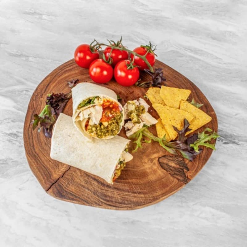 Chicken pesto wrap