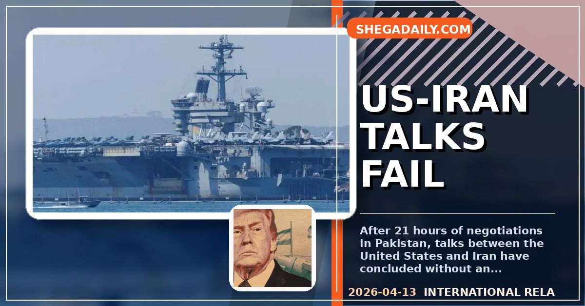 US-Iran Talks Collapse After 21 Hours in Pakistan