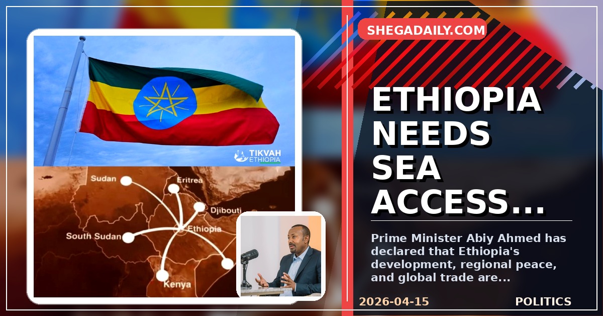 PM Abiy Ahmed: Ethiopia's Development, Regional Peace Hinge on Sea Access