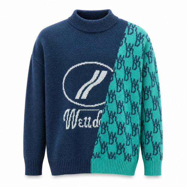Navy/Teal Green