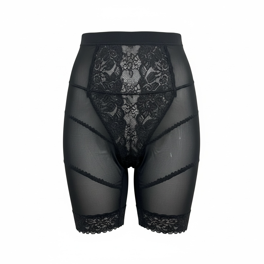 Women’s Lace Tummy Tucker – High-Waist Seamless Body Shaper
