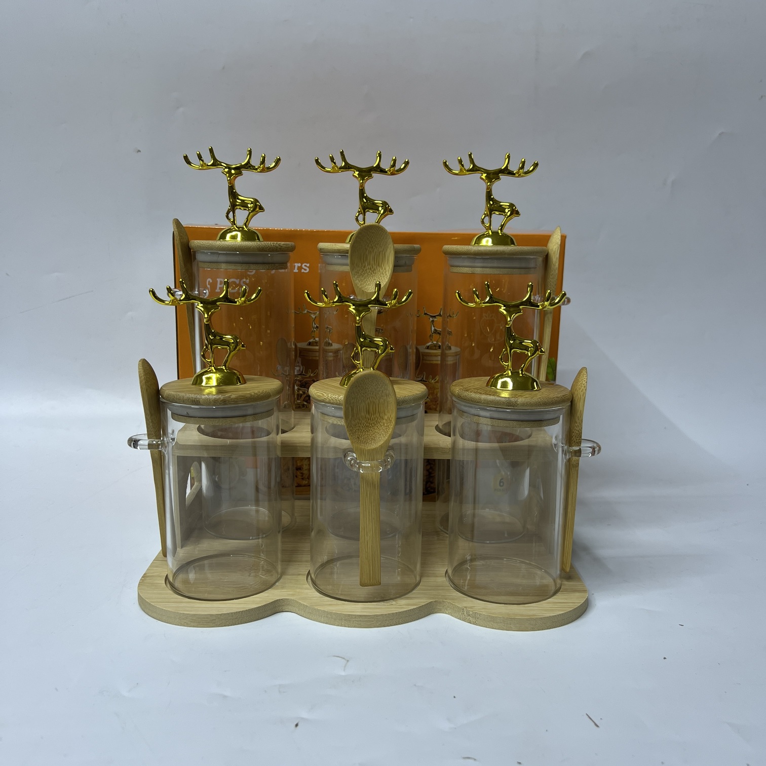 6-Piece Glass Storage Jar Set (Q2235-6)