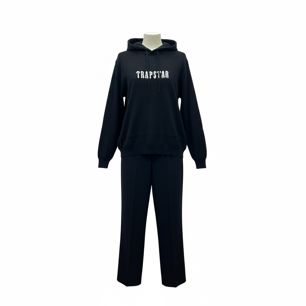 Trapstar London "Chenille" Tracksuit – Premium Black Streetwear Set