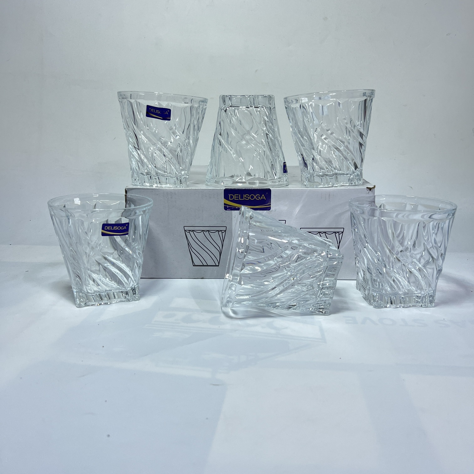 Delisoga Crystal Tumbler Glass Set – 6pcs (DSKB016)