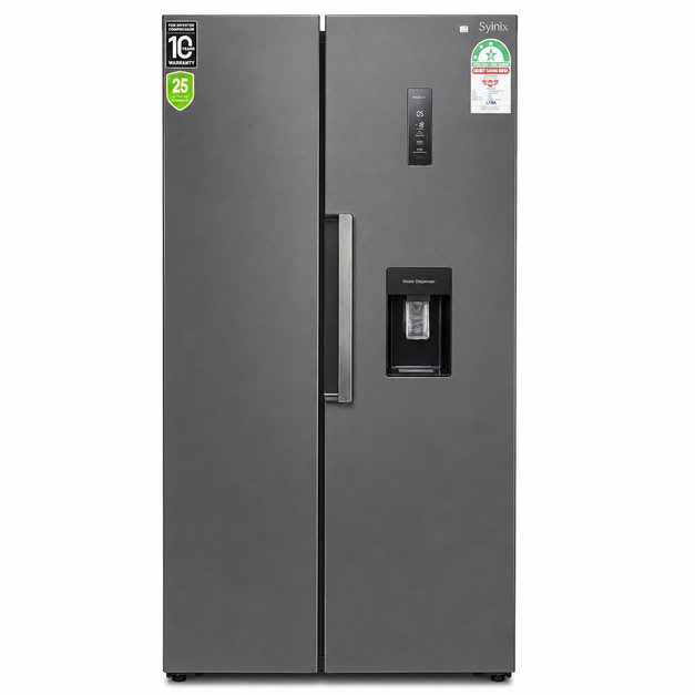 Syinix 460L Side-by-Side Double Door Fridge-(FD460SBWS)