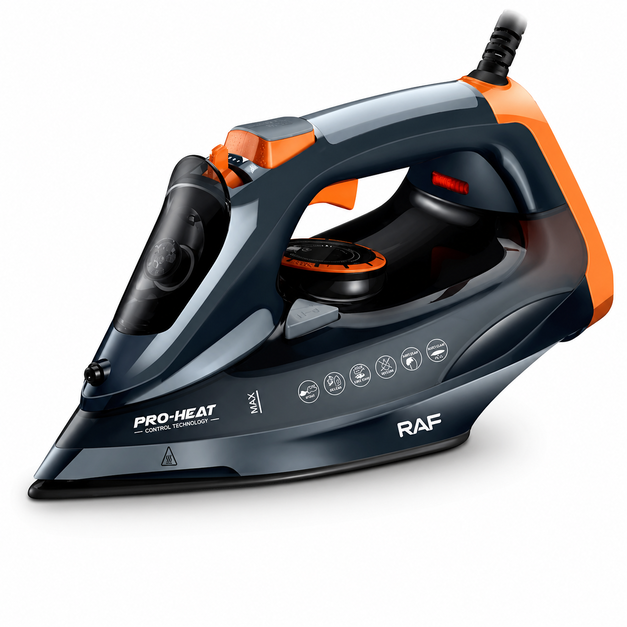 RAF Pro-Heat Steam Iron-(R-1248O)