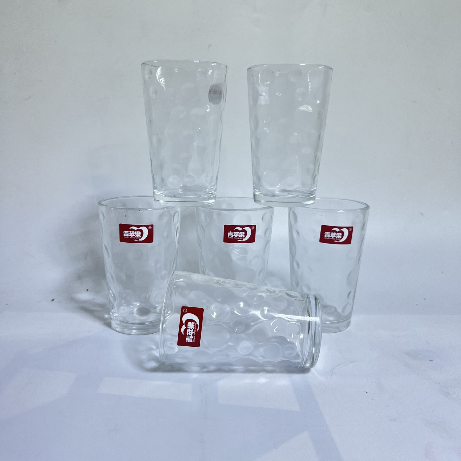 Deli Glass Bubble Texture Highball Six-Piece Set 180ml – (66099Y)