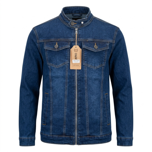 Men’s Classic Zip-Up Denim Jacket