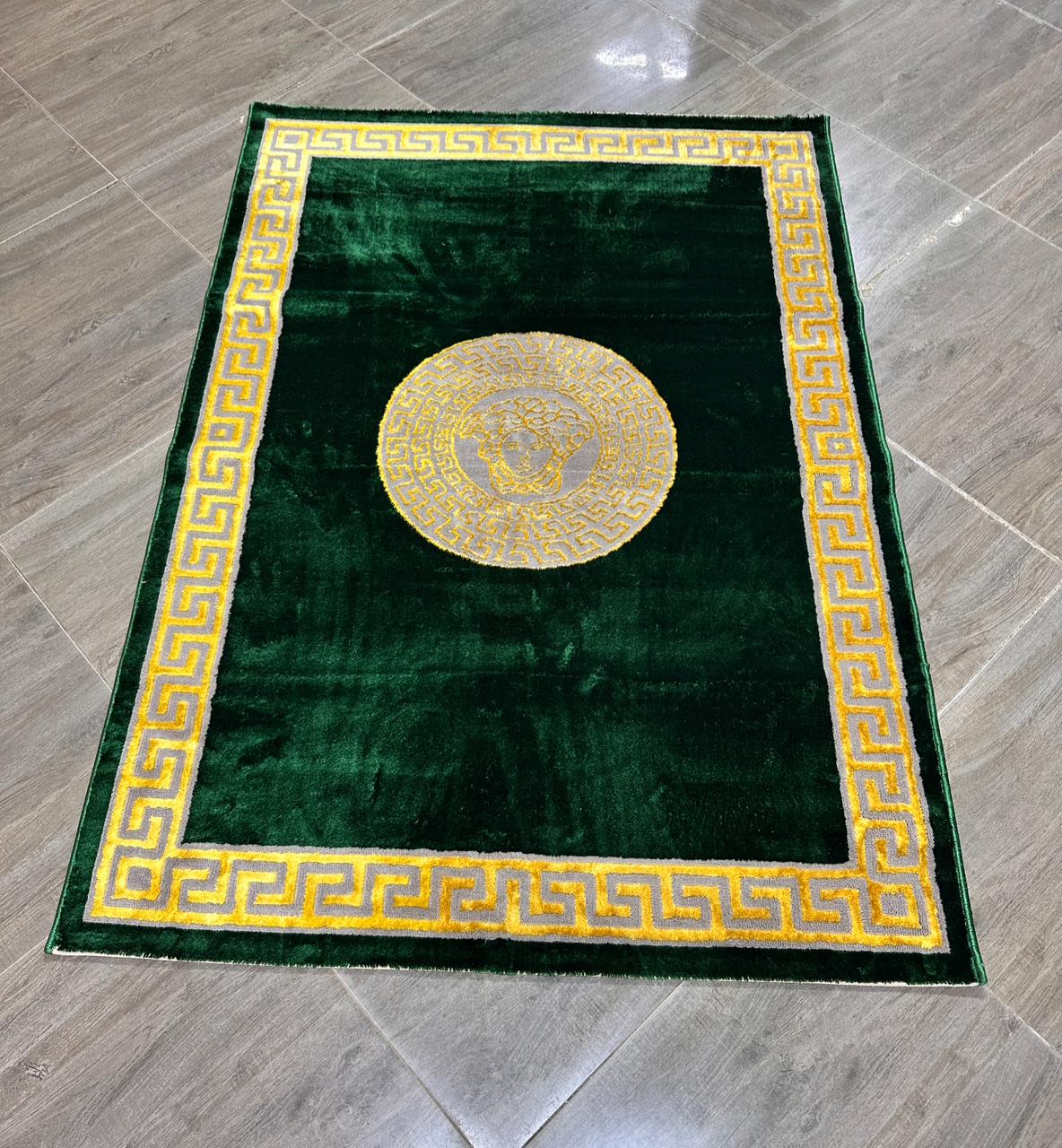 Turkey Designer Carpet 4*6 (Luxury Green & Gold Edition)