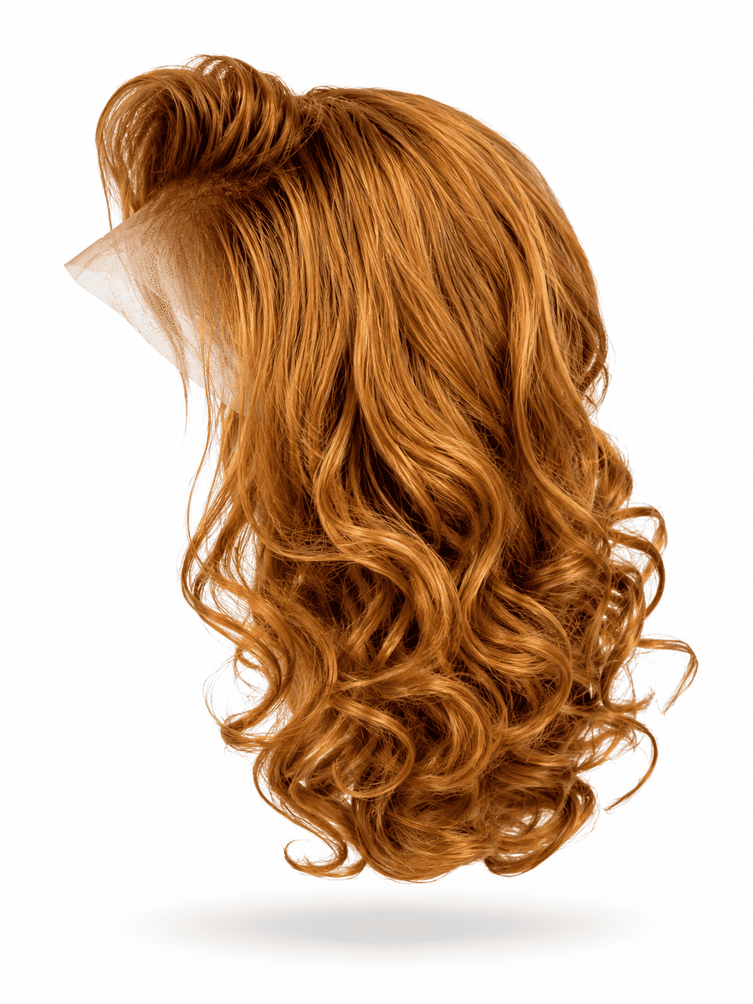 Honey Blonde Curly Lace Front Wig