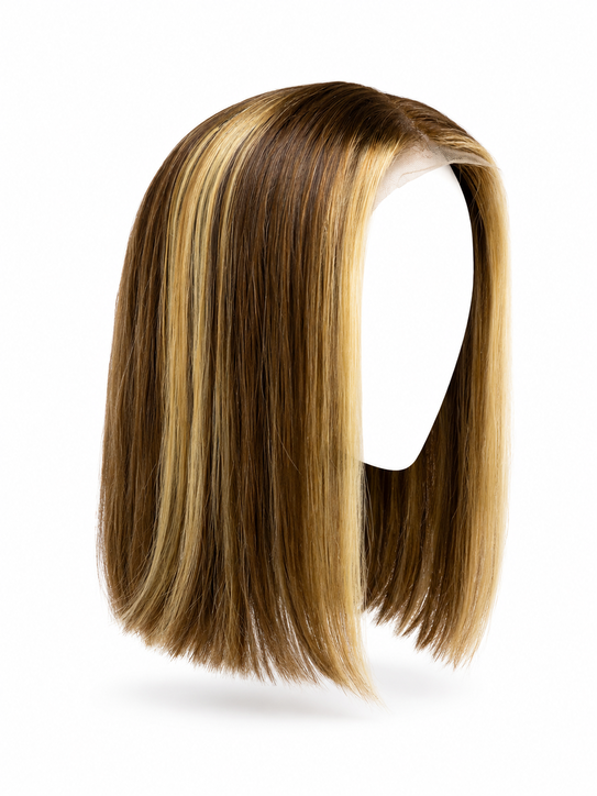 Blonde Highlight Straight Bob Lace Front Wig