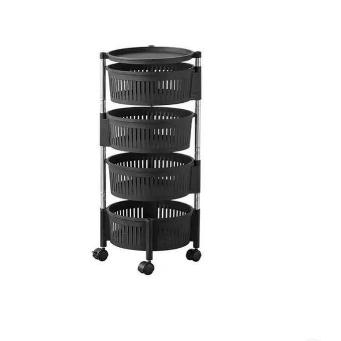 4-Tier Rotating Kitchen Storage Rack