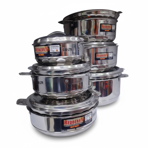 Redberry Stainless Steel Cooking Pot Set