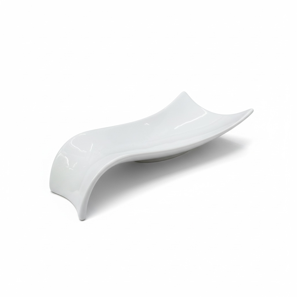 Modern Wave Ceramic Serving Dish