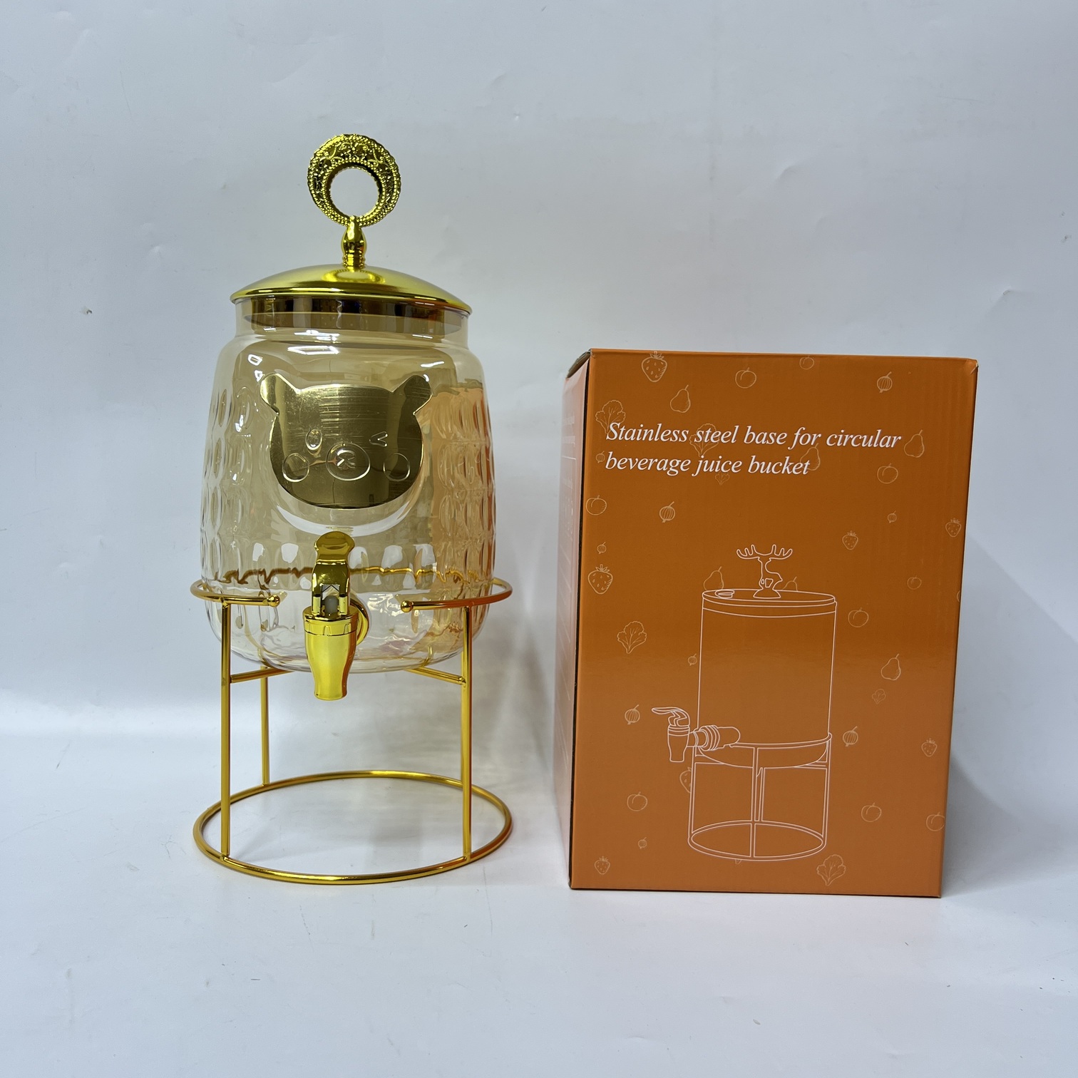 Glass Beverage Dispenser-Q5653-1