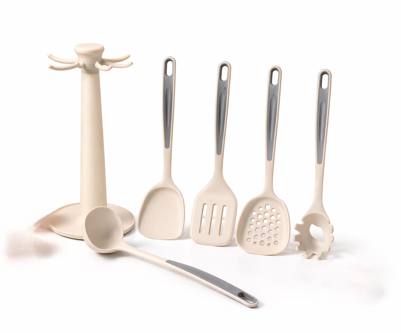 6-Piece Vertical Striped Silicone Spoon Set (XYSJ-0025)