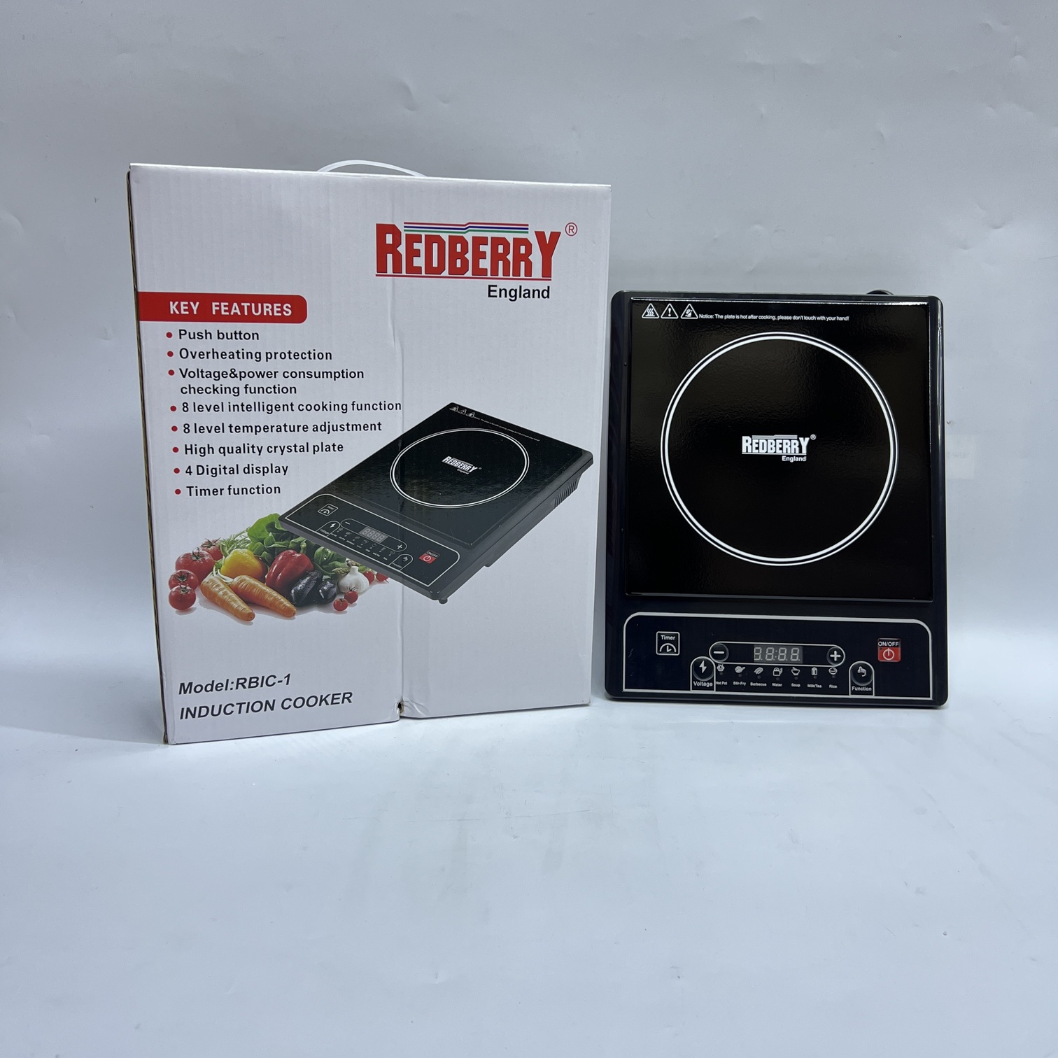 Redberry Induction Cooker RBIC 1 – Portable Electric Induction Cooktop