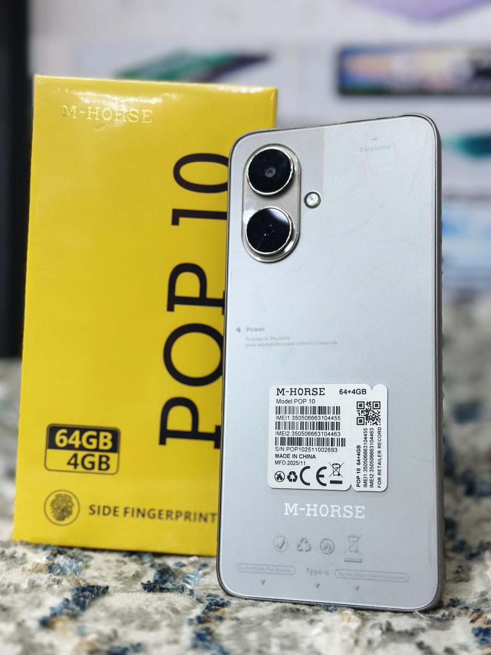 M-Horse POP 10 (64GB + 4GB RAM) – 6.6" 4G Smartphone & IP64 Resistance