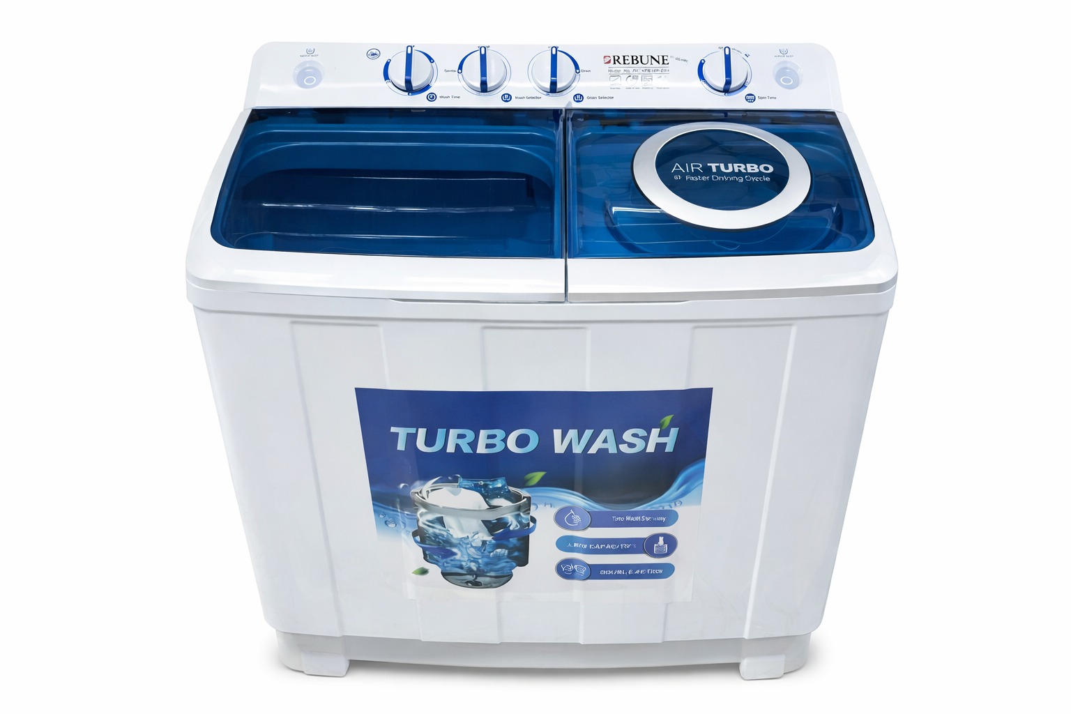 Rebune 10KG Twin Tub Washing Machine