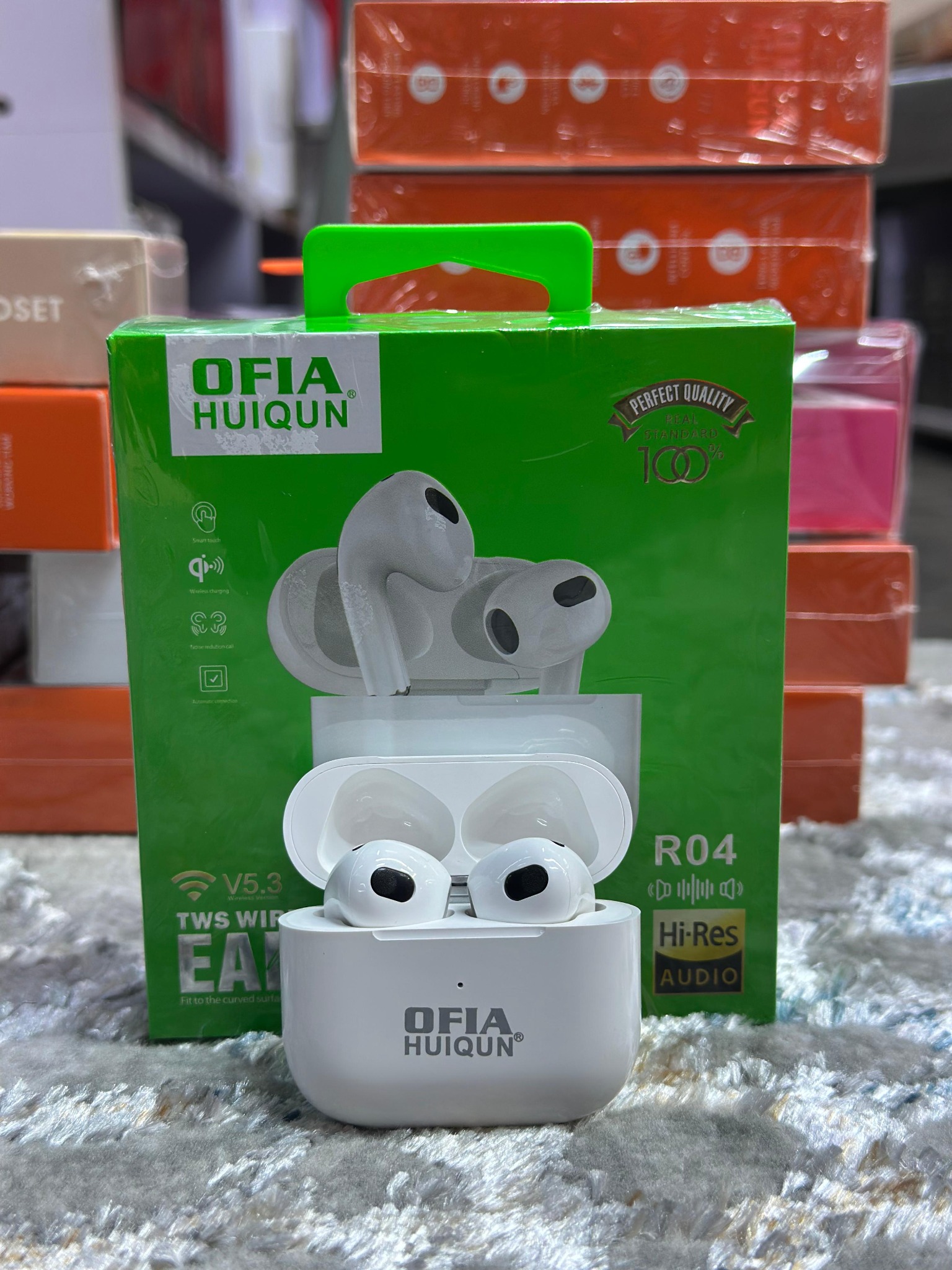 OFIA HUIQUN R04 Wireless Earbuds – Bluetooth TWS Earphones(RO4)
