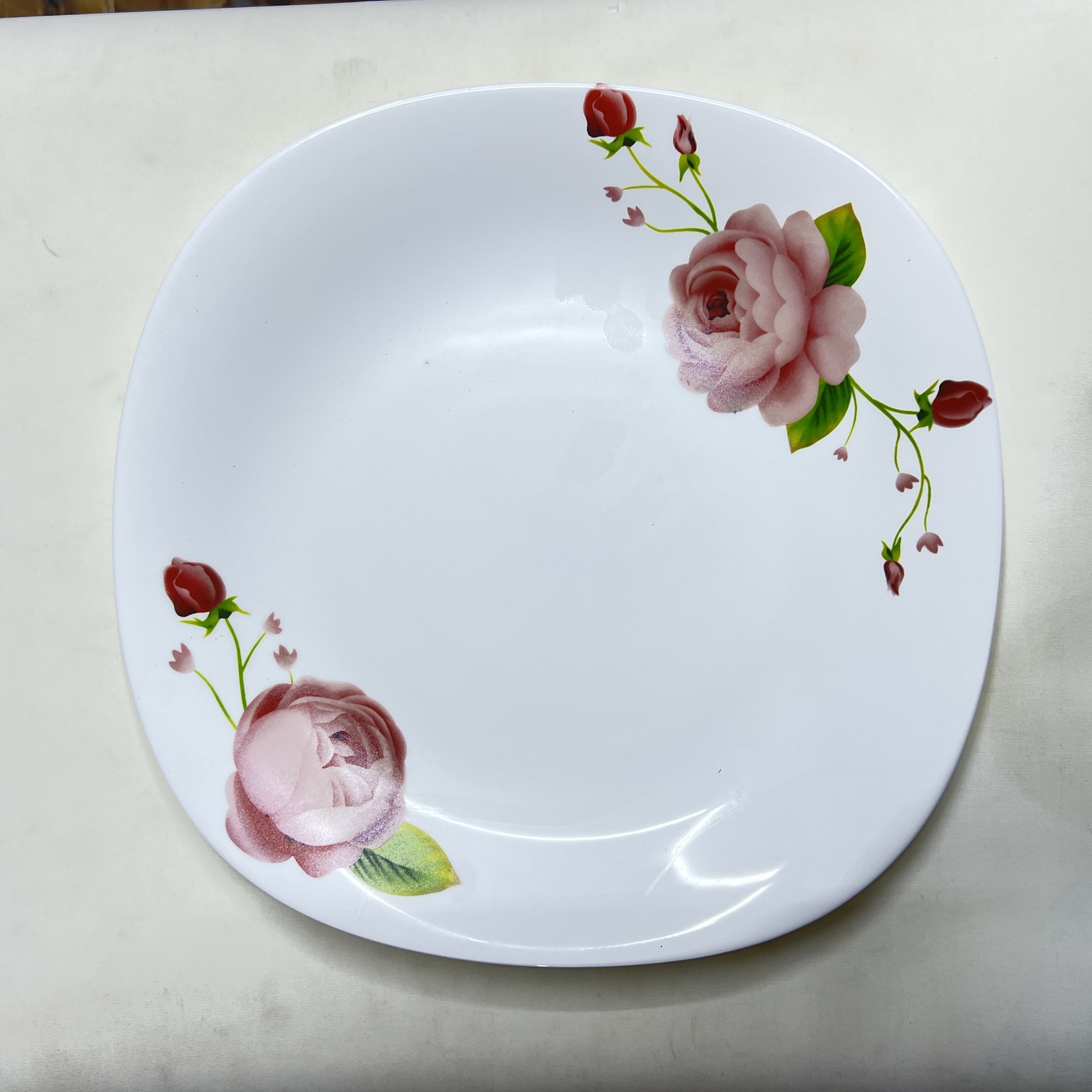 Sunda Floral Square Plate (6082)