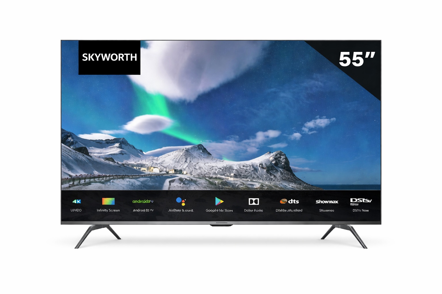 Skyworth 55" 4K Google TV – Smart Ultra HD Television