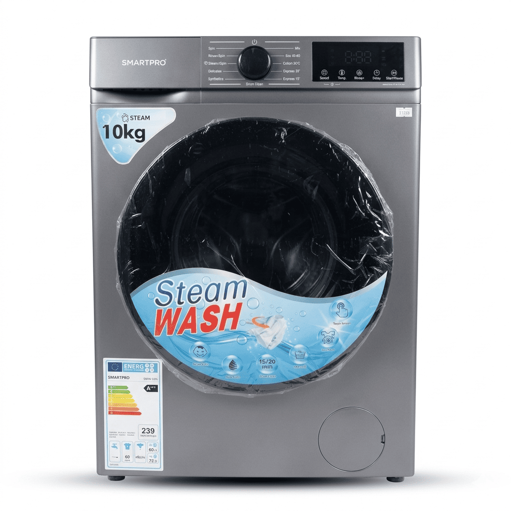 SmartPro 10kg Front Load Steam Wash Washing Machine (SWM-10FL)