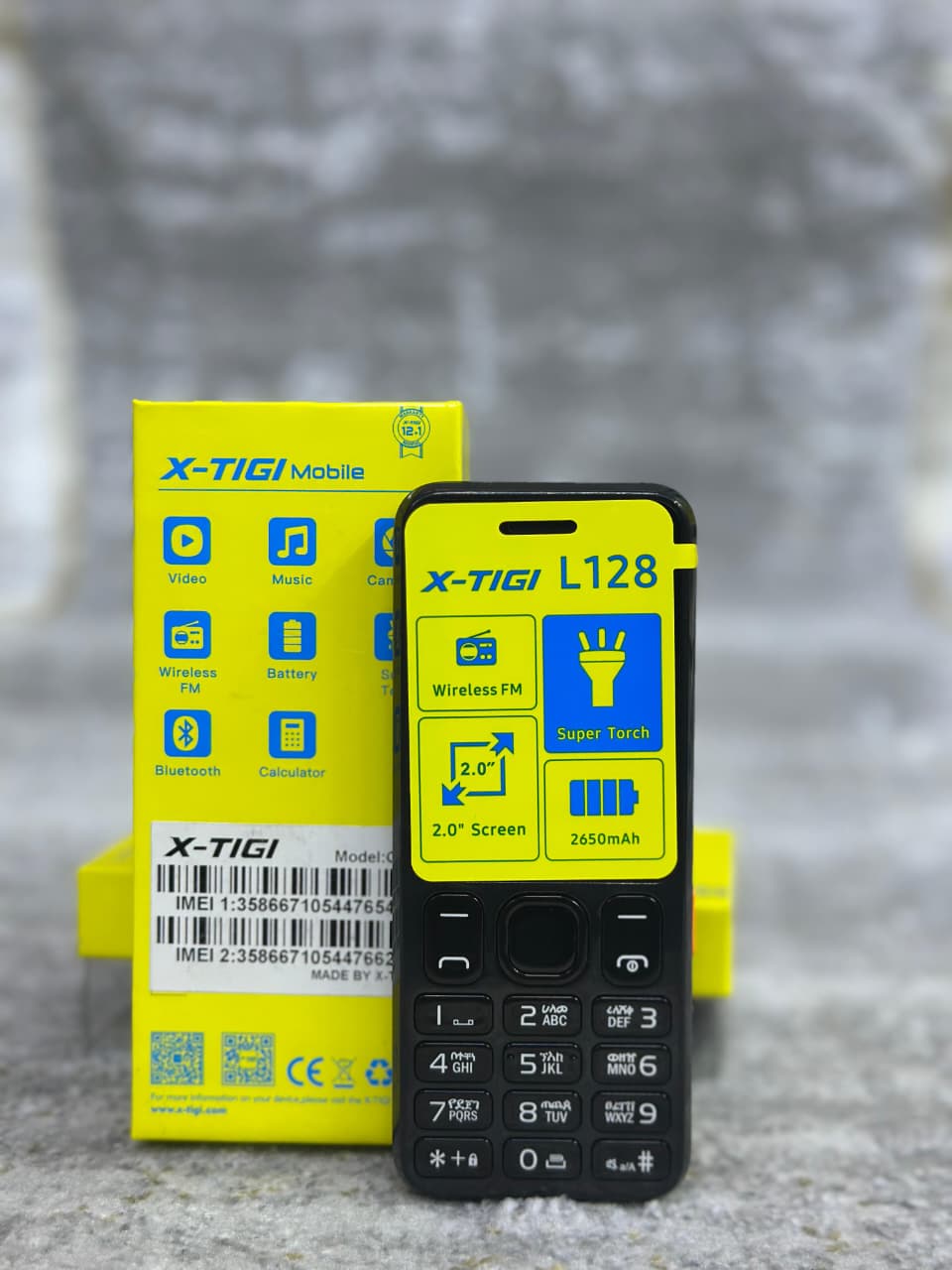 X-Tigi L128 Feature Phone – Dual SIM, Wireless FM & Torch