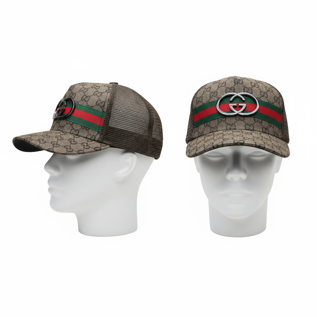 Gucci Style Monogram Trucker Cap