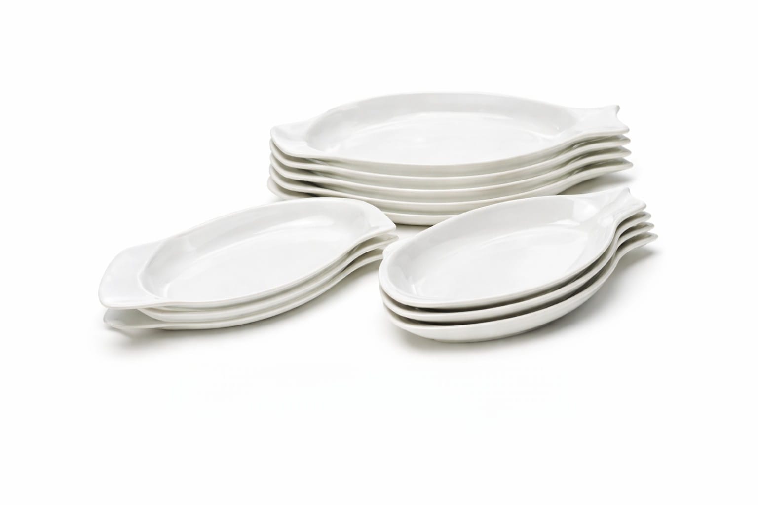 Ceramic Fish Serving Plate Set