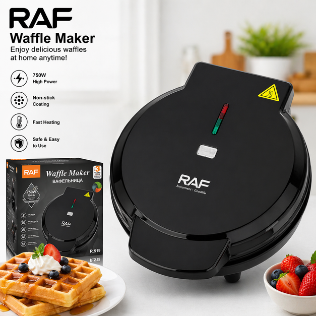 RAF Waffle Maker - Fast & Easy Breakfast Maker