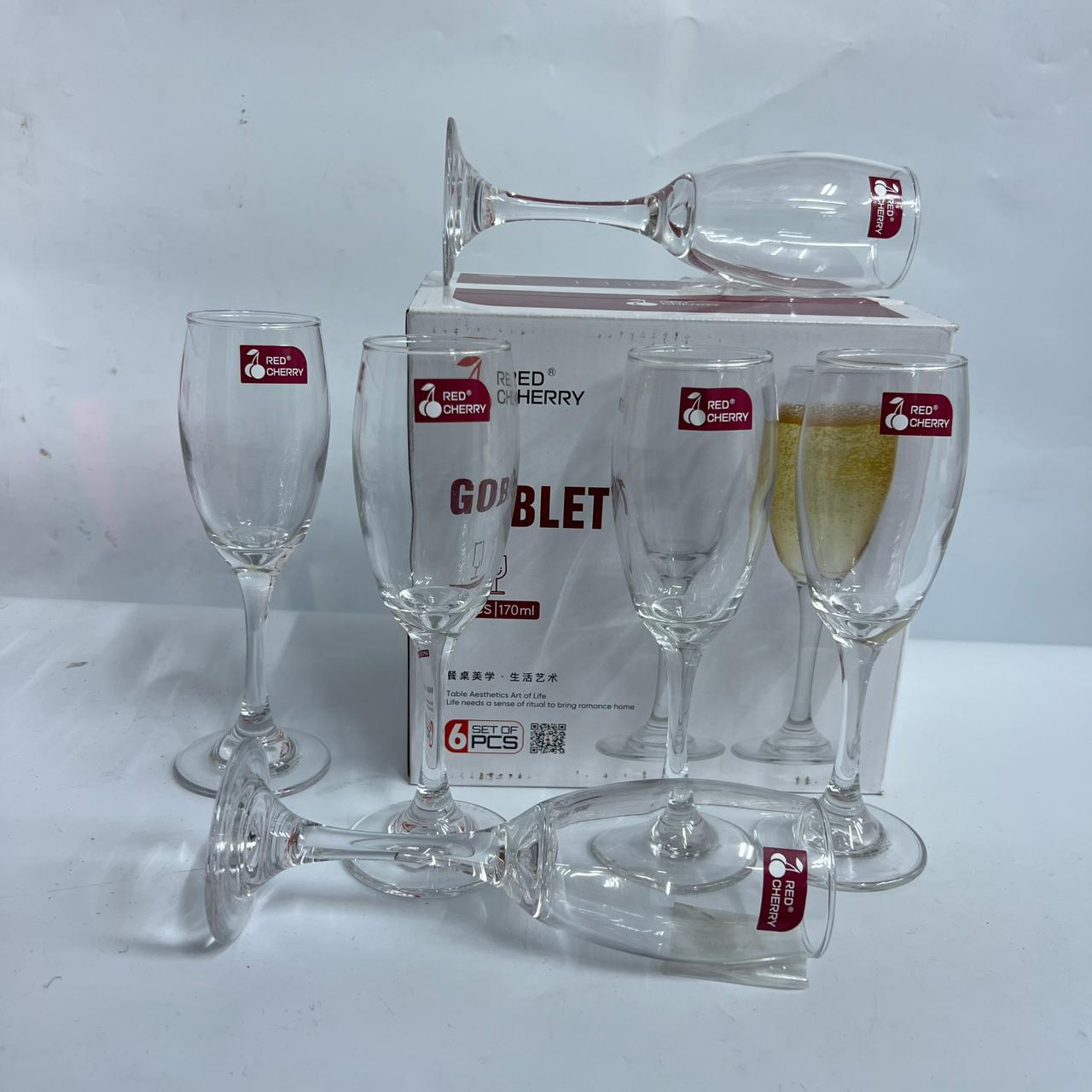 Red Cherry Elegant 170ml Goblet Set (HG1806)